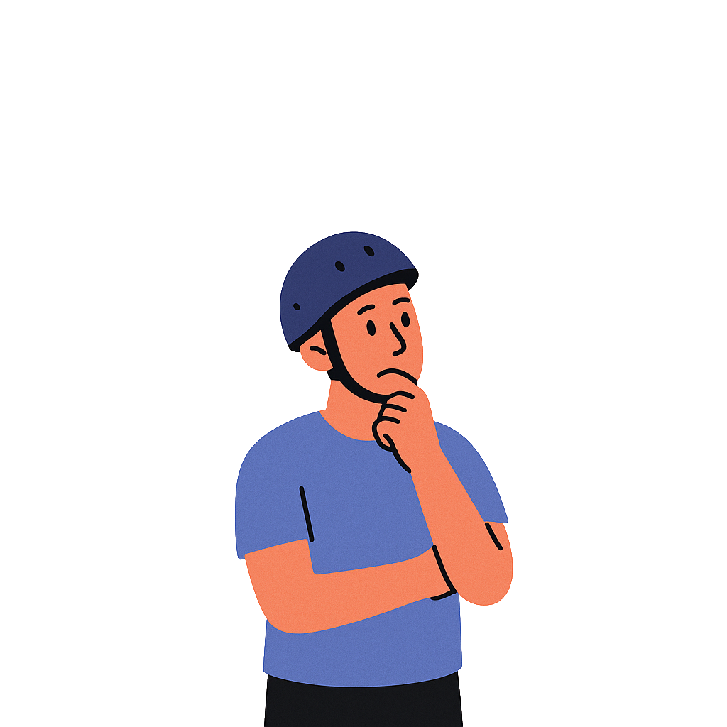 Rider studying specifications